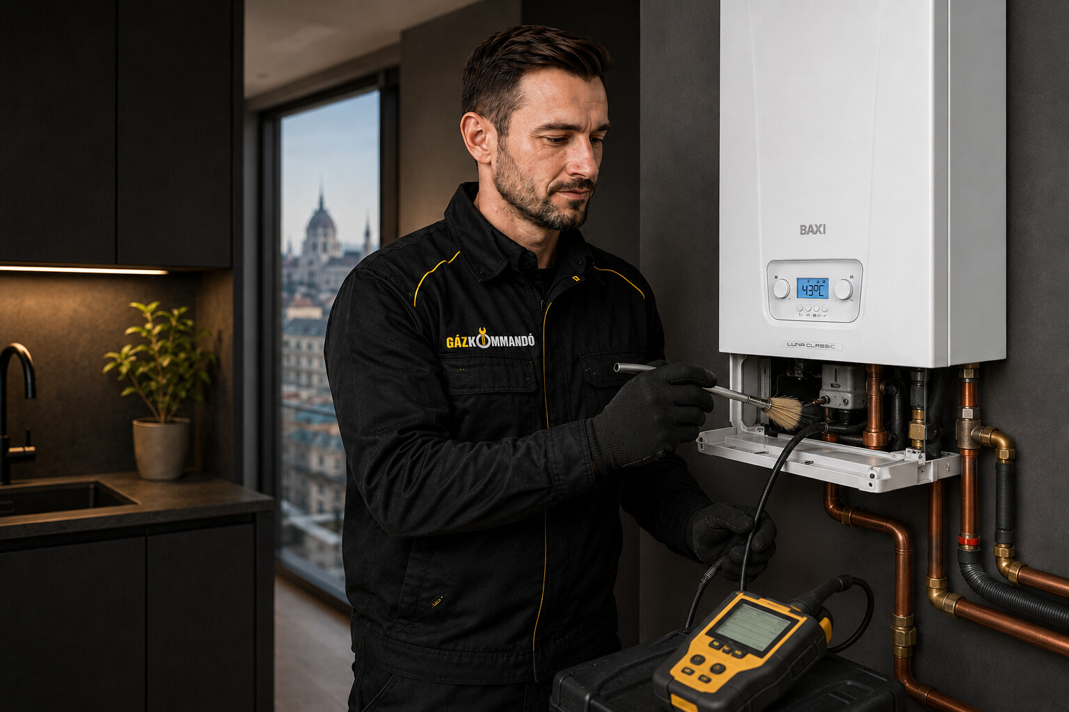Baxi Luna Classic kazán karbantartási ellenőrzése
