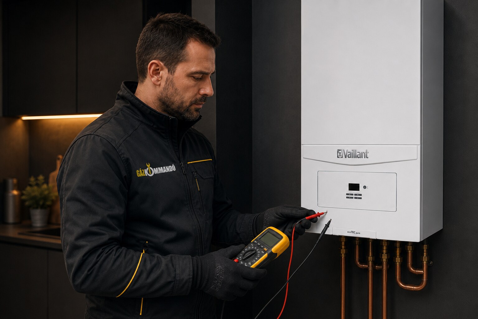 Vaillant ecoTEC pure kazán műszeres hibafeltárása